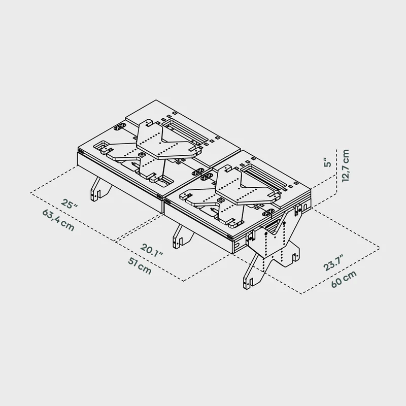 BOXIO RACK Modulares Campingbett L