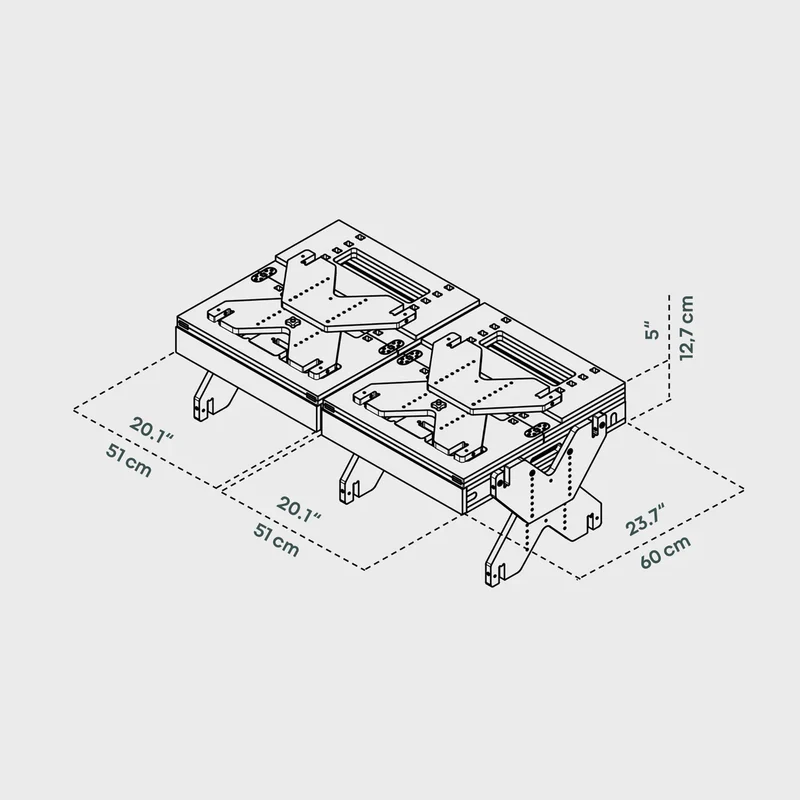 BOXIO RACK Modulares Campingbett M