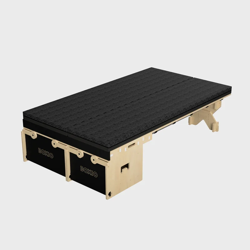 BOXIO RACK Modulare Campingbox mit Bett BUNDLE L