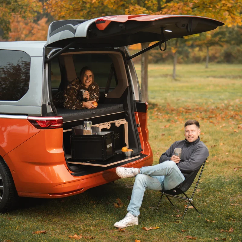 BOXIO RACK Modulare Campingbox mit Bett BUNDLE L