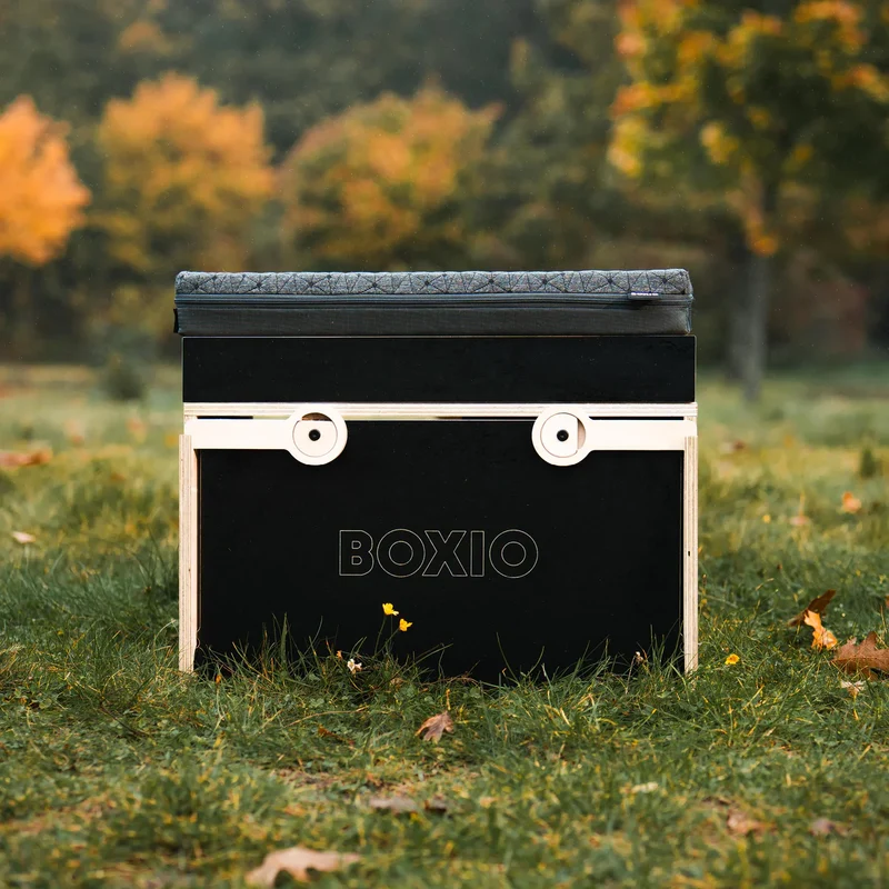 BOXIO RACK Modulare Campingbox mit Bett BUNDLE S