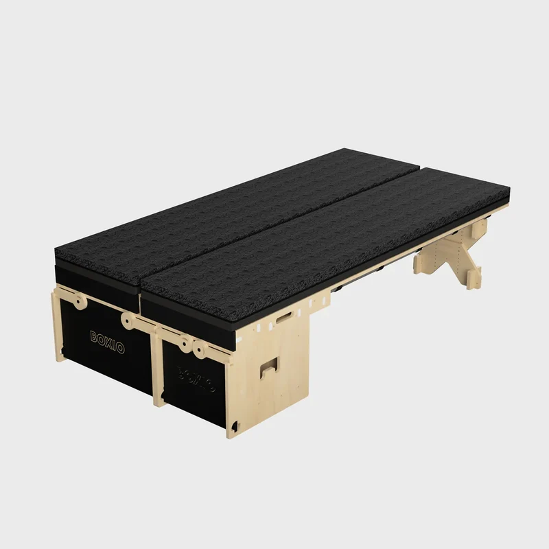 BOXIO RACK Modulare Campingbox mit Bett BUNDLE M