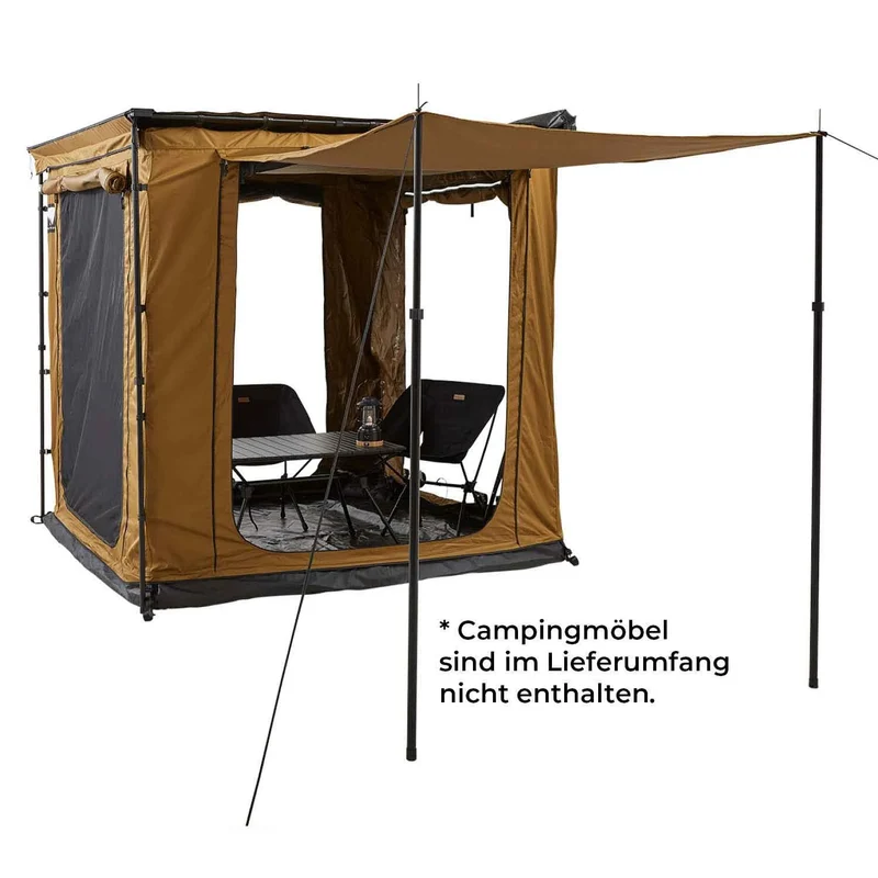 VICKYWOOD Zeltraum mit Seitenmarkise
