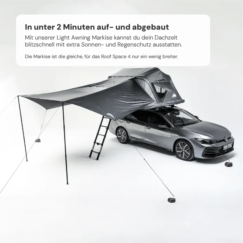 Vorzelt LIGHT AWNING für Dachzelt ROOF SPACE 2 & 4