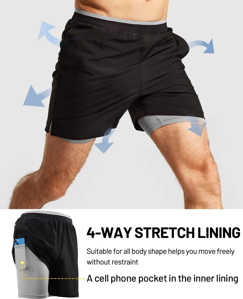 Men's SprintDry™ 2 in 1 Running Shorts 5"