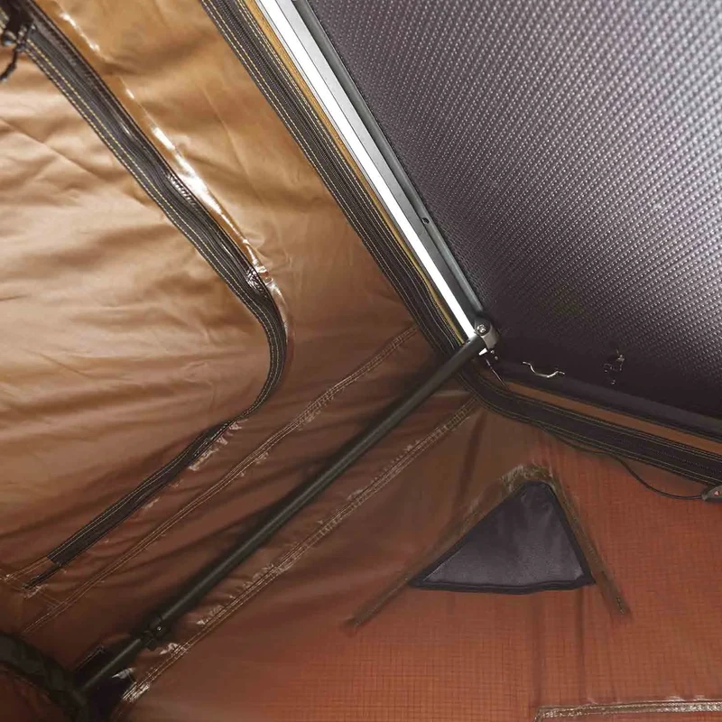 VICKYWOOD Alu Hartschalen Dachzelt CUMARU UP