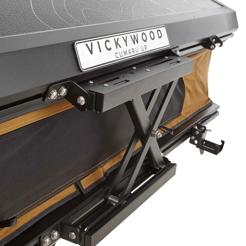 VICKYWOOD Alu Hartschalen Dachzelt CUMARU UP