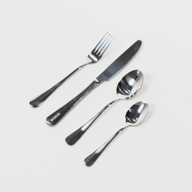 BOXIO EAT Campingbesteck Edelstahl 2er Set