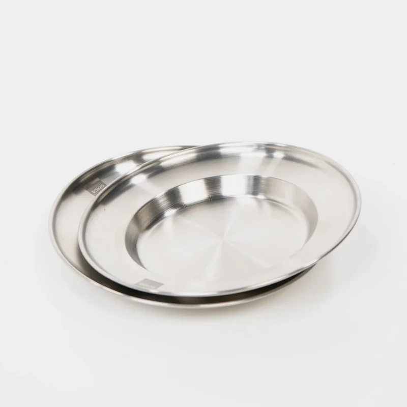 BOXIO Teller Edelstahl 2er Set