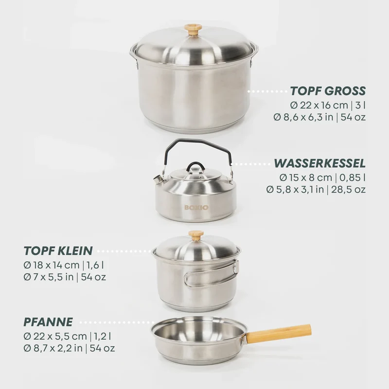 BOXIO COOKWARE Topf- und Pfannenset