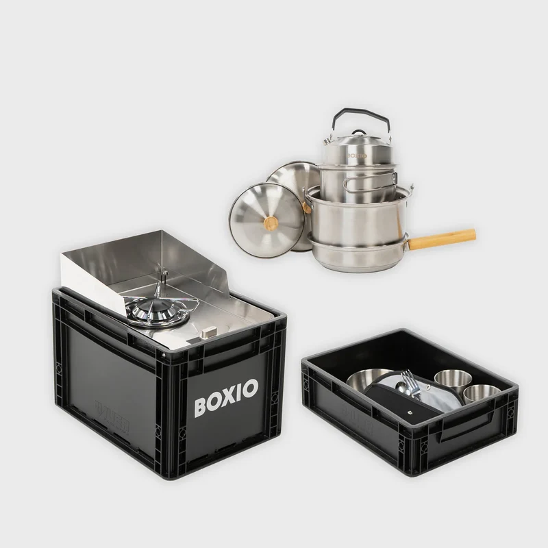 BOXIO COOK MAX+ Mobiler Gaskocher Komplettset