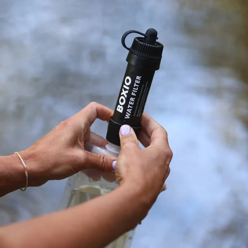BOXIO WASH UP mit Wasserfiter und Geschirrtüchern