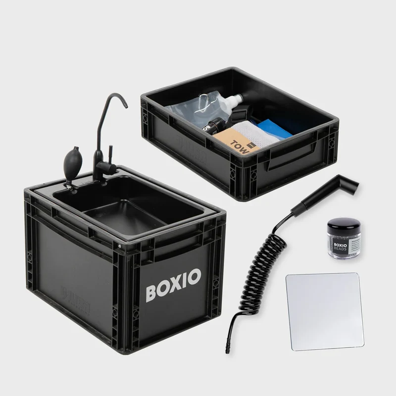 BOXIO WASH MAX+ mobiles Waschbecken mit Filter-System