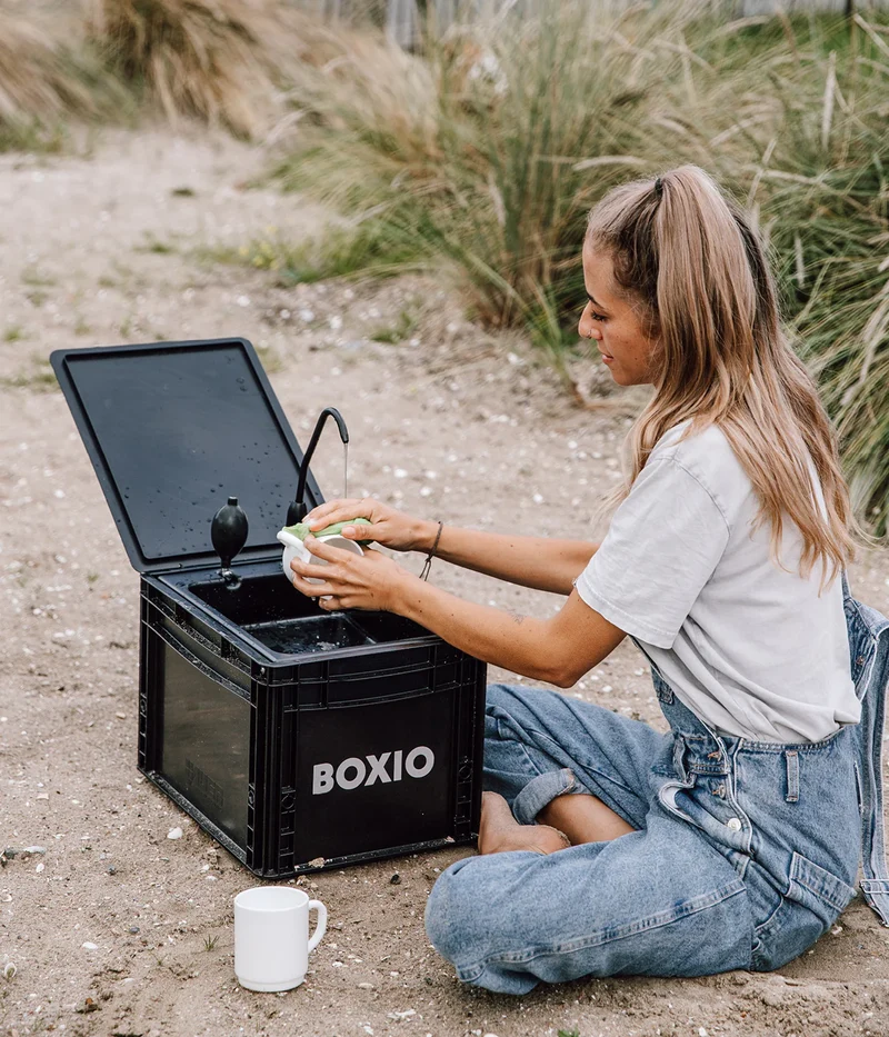 BOXIO WASH MAX+ mobiles Waschbecken mit Filter-System