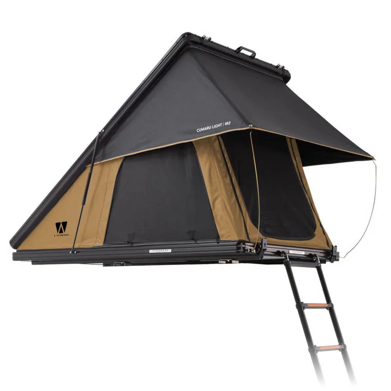 VICKYWOOD Alu Triangle Hartschalen Dachzelt CUMARU LIGHT 152 ECO