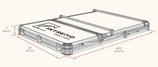 Intrepid Hybrid Hartschalen Dachzelt Geo 2.5 Pro