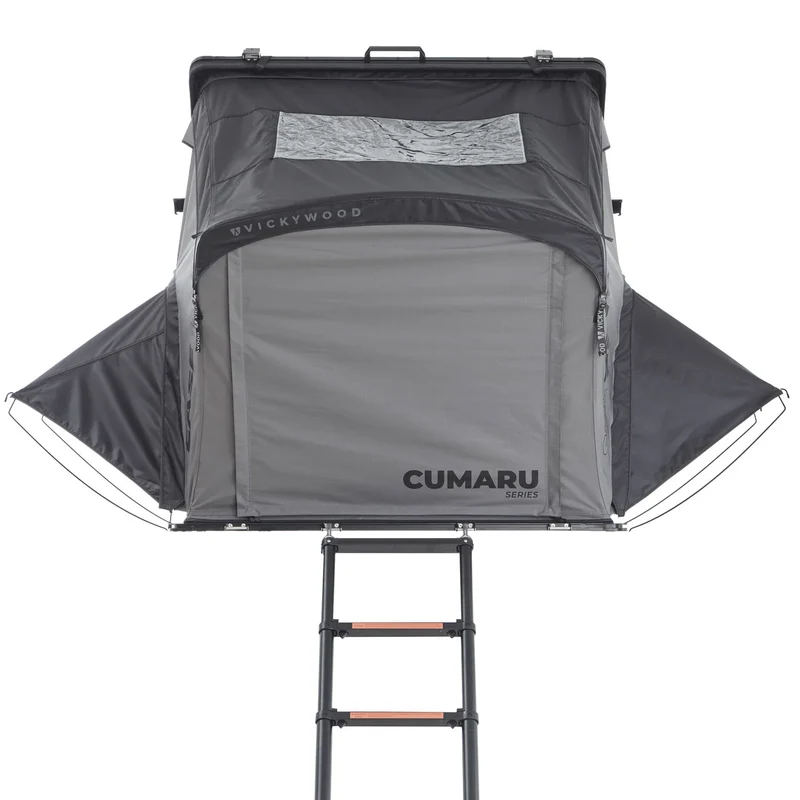 VICKYWOOD Hartschalen-Dachzelt CUMARU EASE 135 grau