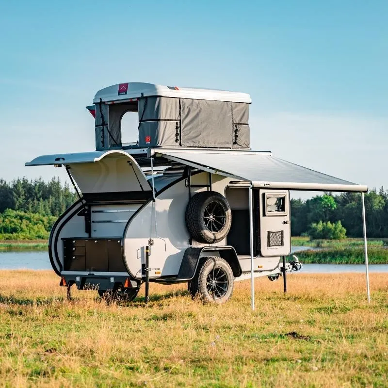 HEROCAMPER Teardrop Caravan Mini-Wohnwagen Livingstone