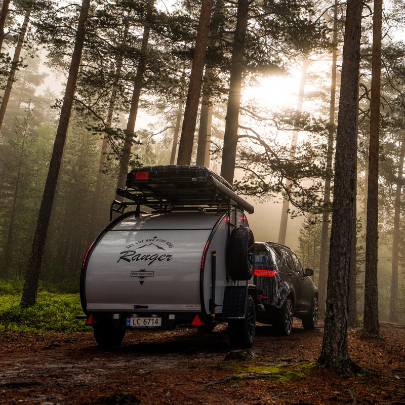HEROCAMPER Teardrop Caravan Mini-Wohnwagen Livingstone
