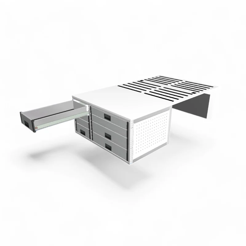 VW T6 - Aluminium Camperbox Heckküche mit Bett inkl. Matratze