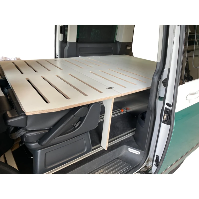 VW T6 - Aluminium Camperbox Heckküche mit Bett inkl. Matratze