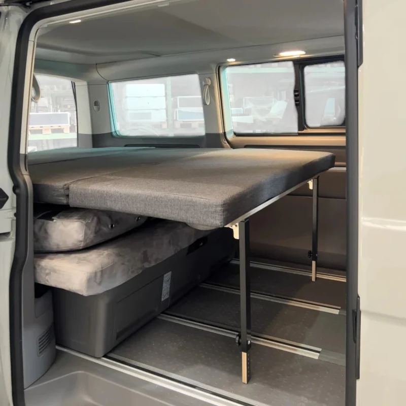 VW T6 - Aluminium Camperbox Heckküche mit Bett inkl. Matratze