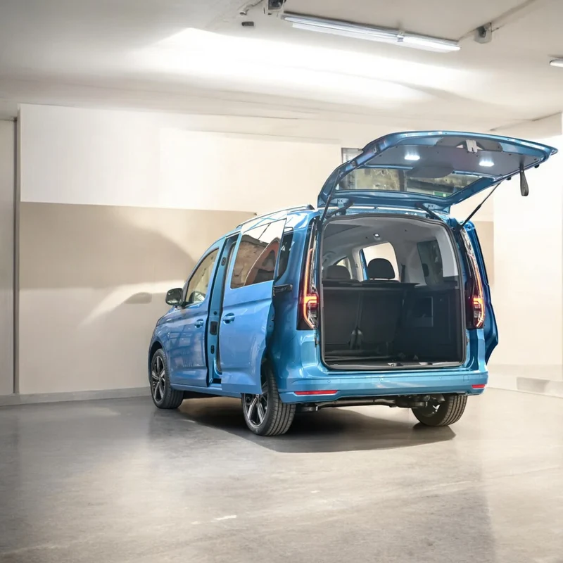 VW Caddy - Aluminium Camperbox Heckküche mit Bett inkl. Matratze
