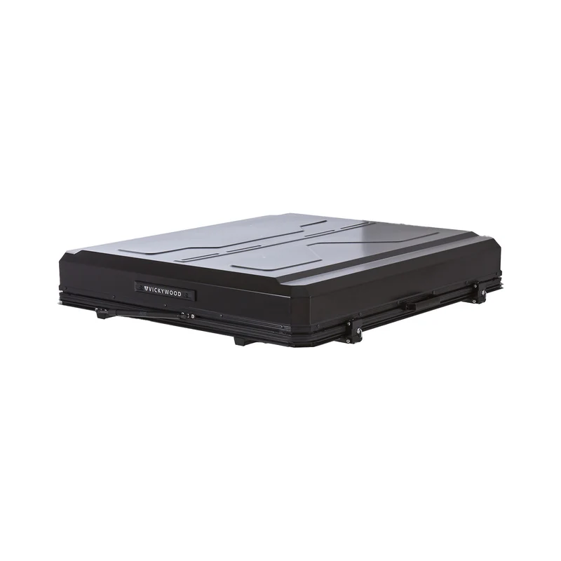 VICKYWOOD Hybrid Hartschalen Dachzelt TEAK 135 grau