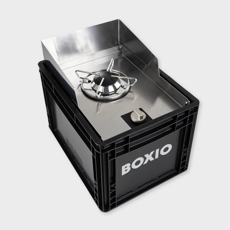 BOXIO COOK Gaskocher - Der revolutionäre Gaskocher in der Eurobox