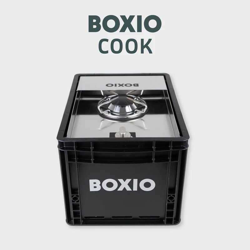BOXIO COOK Gaskocher - Der revolutionäre Gaskocher in der Eurobox