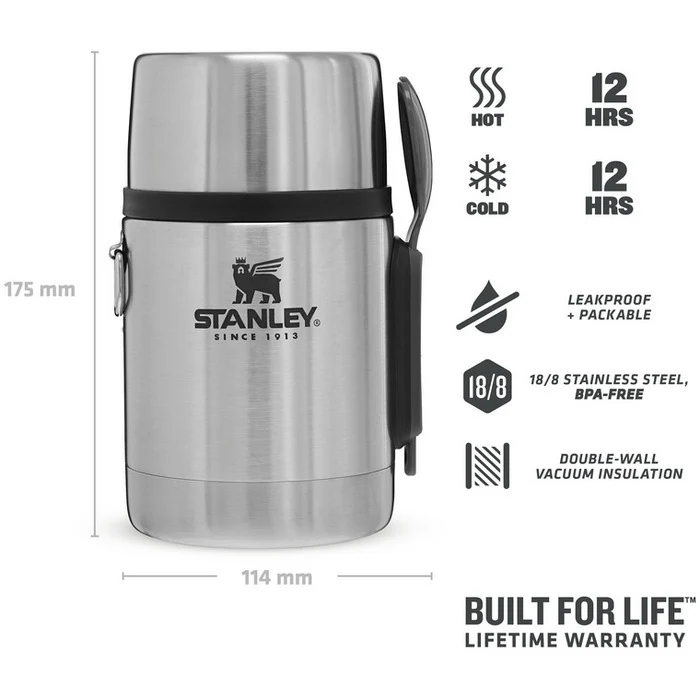 The Stainless Steel AiO Food Jar - mattermos med spork