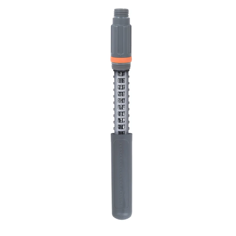 Water Filter & Purifier Bottle Black/Orange 1 L
