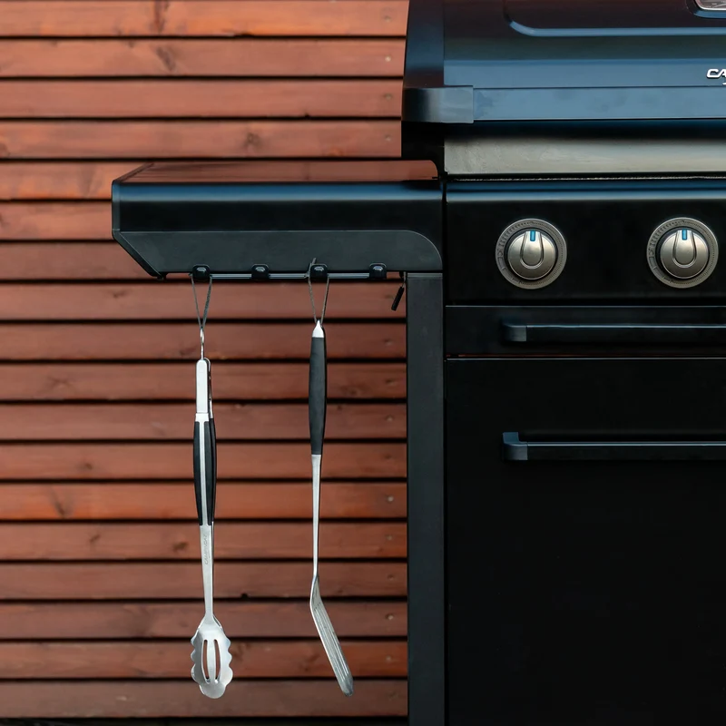 Campingaz 4 Series Onyx S Gasgrill | 4 Blue Flame Edelstahlbrenner | Seitenkocher