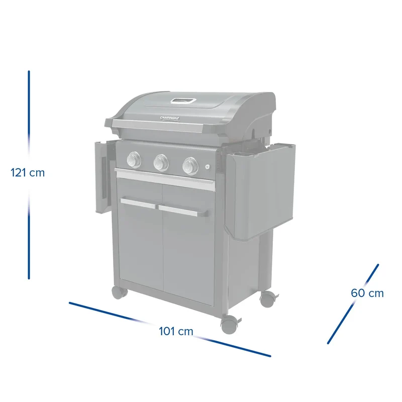 Campingaz 3 Series Premium Gasgrill | 3 Blue Flame Edelstahlbrenner
