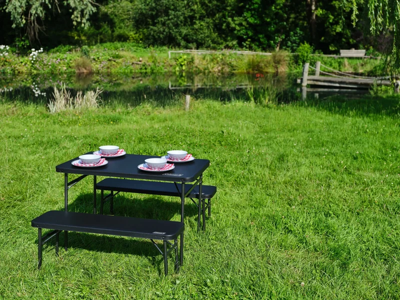 Coleman Pack-Away Campingtisch mit 2 Bänken für 4 Personen | 102 x 61 cm
