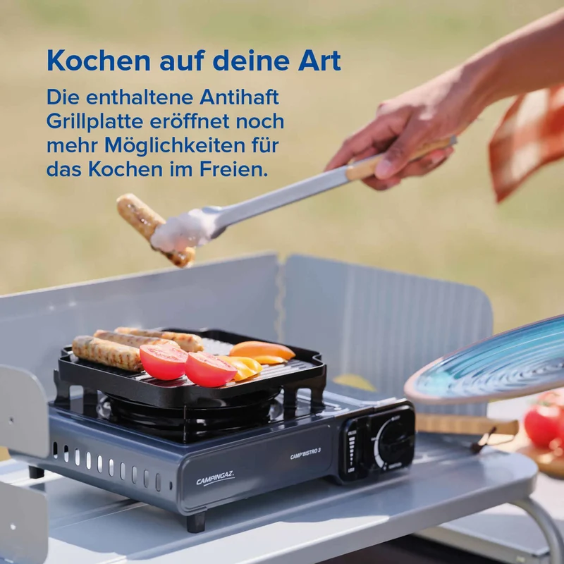 Campingaz Gaskocher Camp'Bistro 3 mit Grillplatte | 1 Brenner