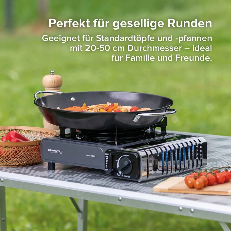 Campingaz Gaskocher Camp'Bistro 3 mit Grillplatte | 1 Brenner