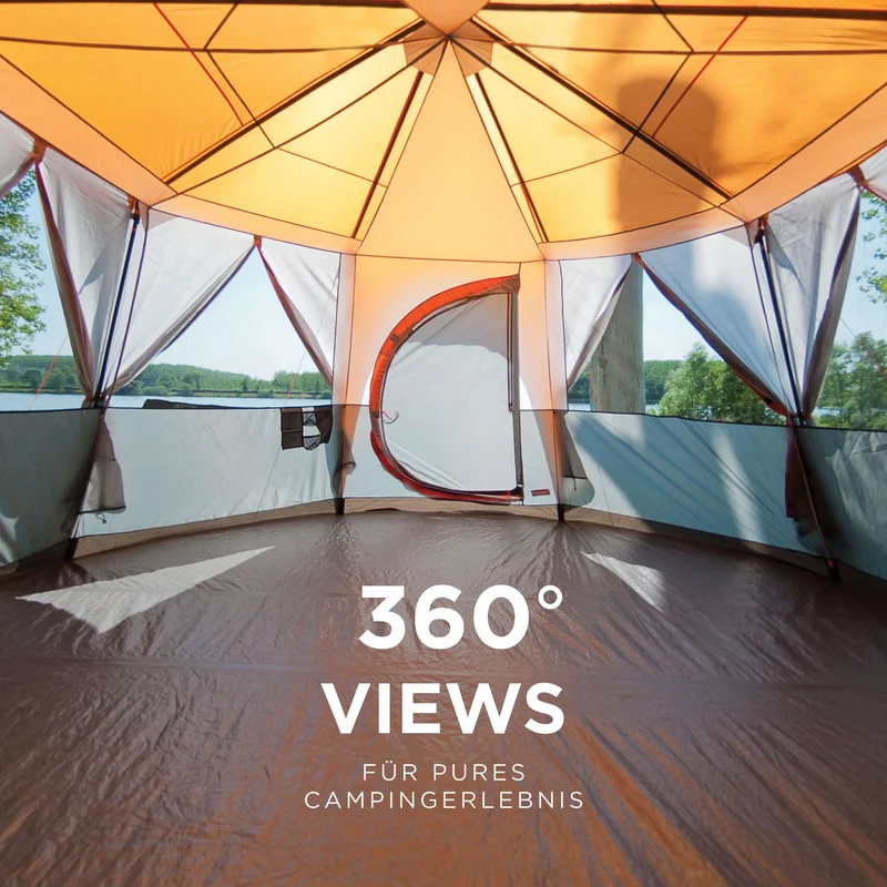 Coleman Octagon 8 Orange Familienzelt | 6-8 Personen