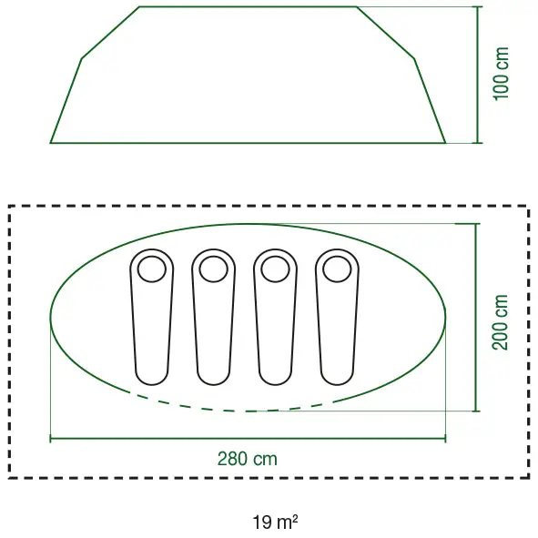 Coleman Galiano 4 Popup Zelt | 4 Personen | Aufbau in Sekunden