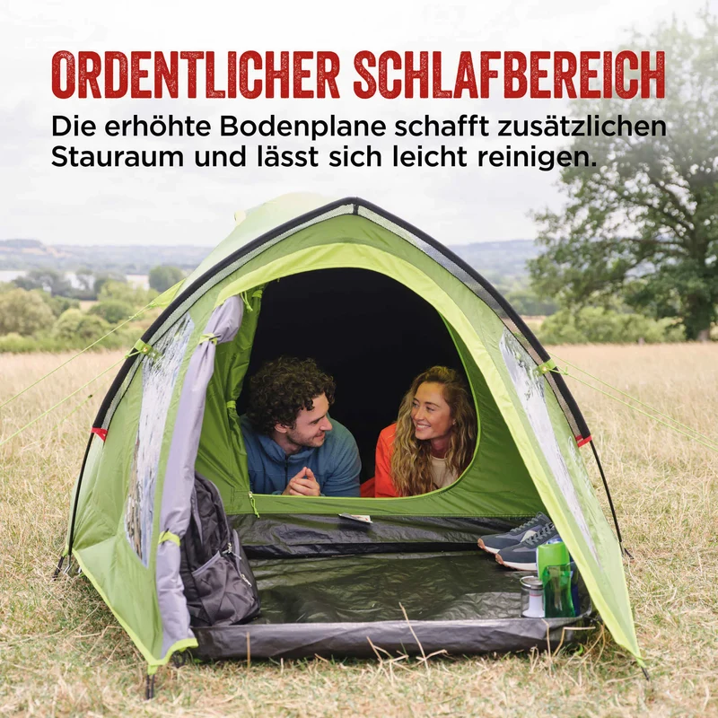 Coleman Darwin 4 Plus Blackout Kuppelzelt mit Vorraum | 4 Personen