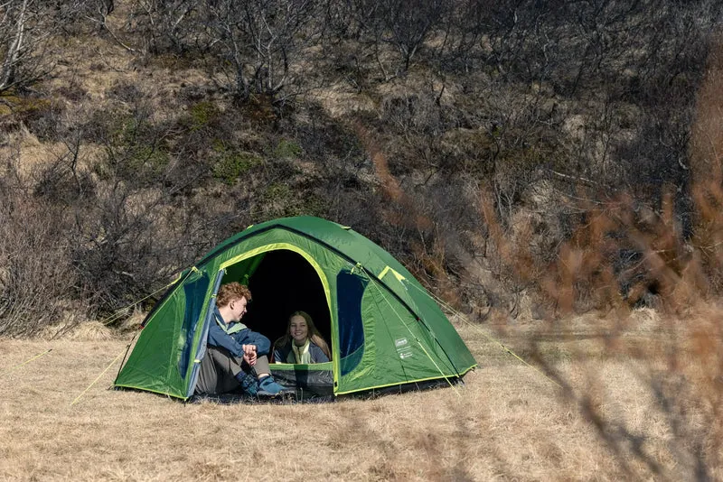 Coleman Darwin 4 Plus Blackout Kuppelzelt mit Vorraum | 4 Personen