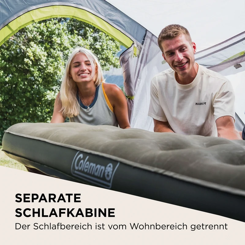 Coleman Darwin 4 Plus | leichtes Kuppelzelt mit Vorraum | 4 Personen