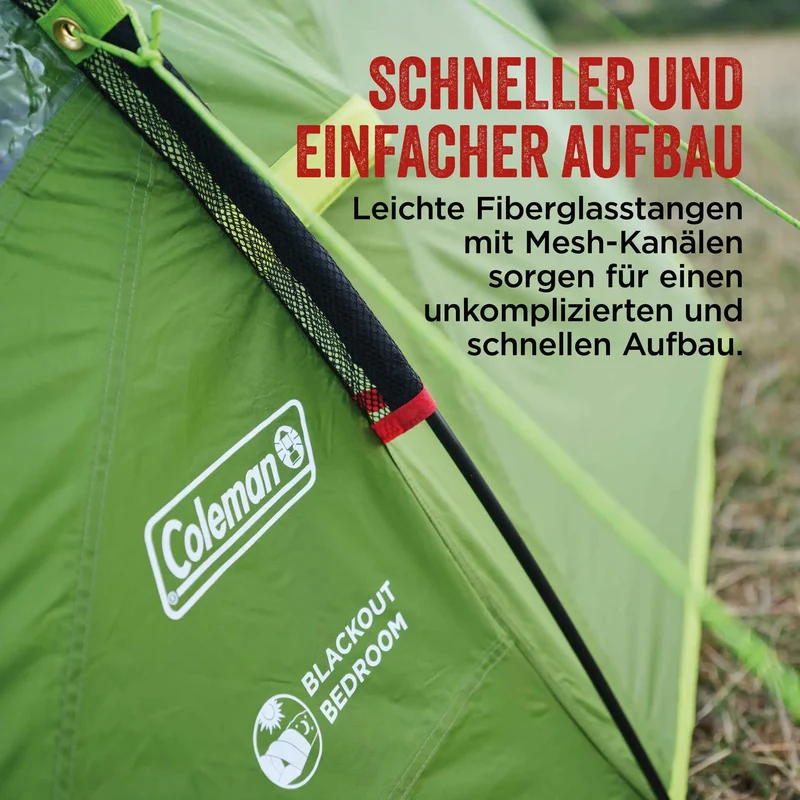 Coleman Darwin 3 Plus Blackout Kuppelzelt mit Vorzelt | 3 Personen