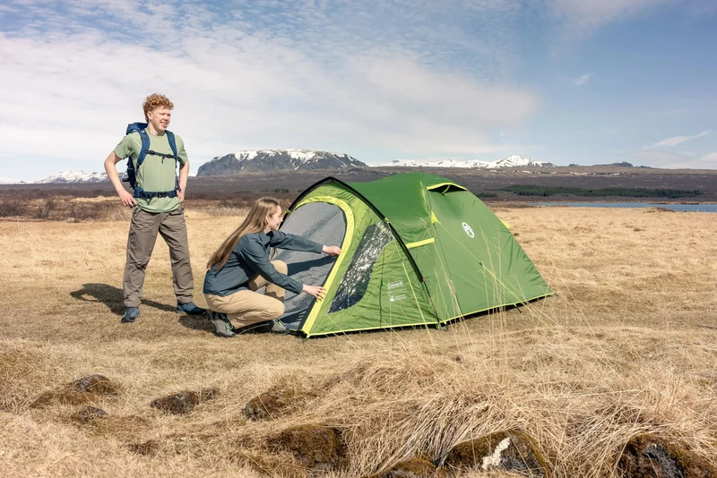 Coleman Darwin 3 Plus Blackout Kuppelzelt mit Vorzelt | 3 Personen