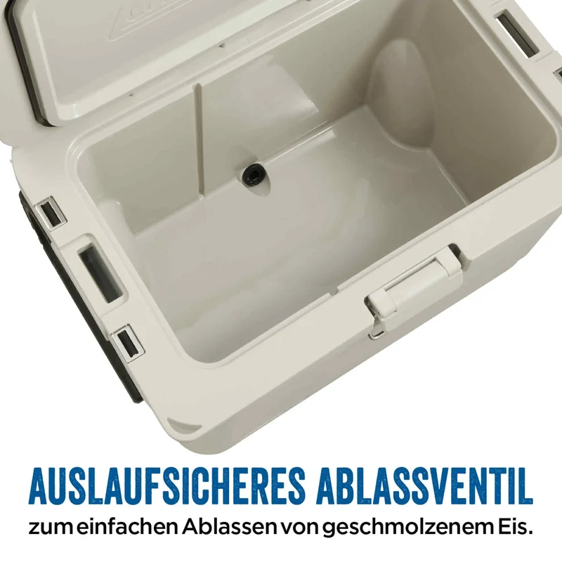 Coleman PRO 55QT Wheeled | 52 Liter Kühlbox mit Rollen | 5 Tage Kühlung