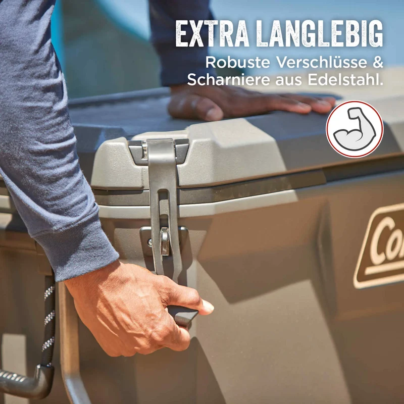 Coleman Convoy 100QT Wheeled | 97 Liter Kühlbox mit Rollen | 5 Tage Kühlung