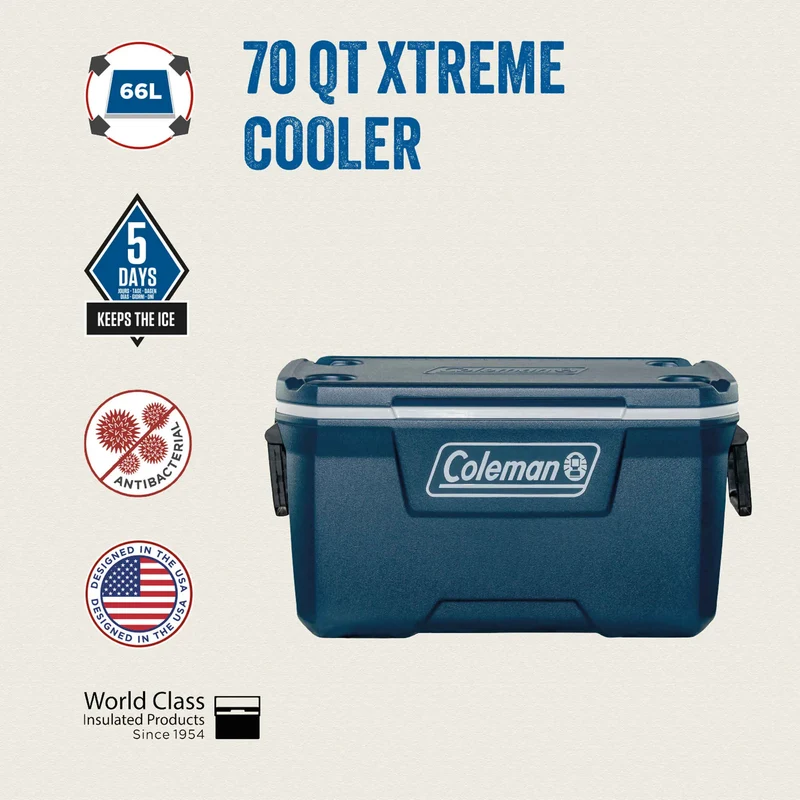Coleman 70QT Xtreme | 66 Liter Kühlbox | bis zu 5 Tage Kühlung