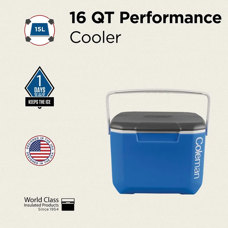 Coleman 16QT Excursion | 15 Liter Kühlbox | bis zu 24 Stunden Kühlung
