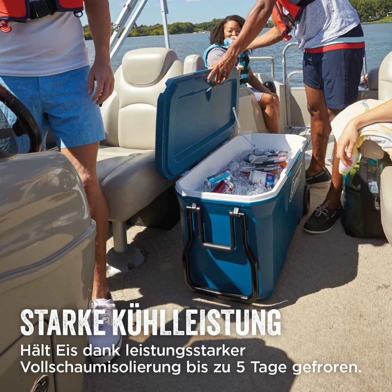 Coleman 100QT Xtreme Wheeled | 94 Liter Kühlbox mit Rollen | 5 Tage Kühlung