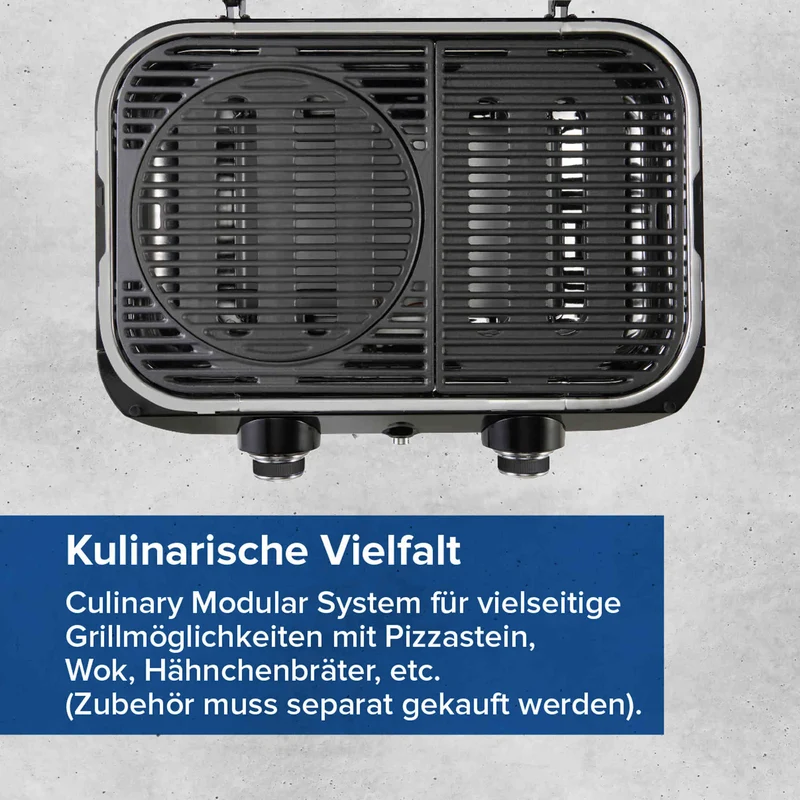 Campingaz Attitude 2100 LX Gas-Tischgrill | 2 x Blue Flame Edelstahlbrenner